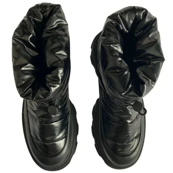 Oak + Fort Cozy Track Sole Puffer Boot Black Size 7 - Picture 11 of 12